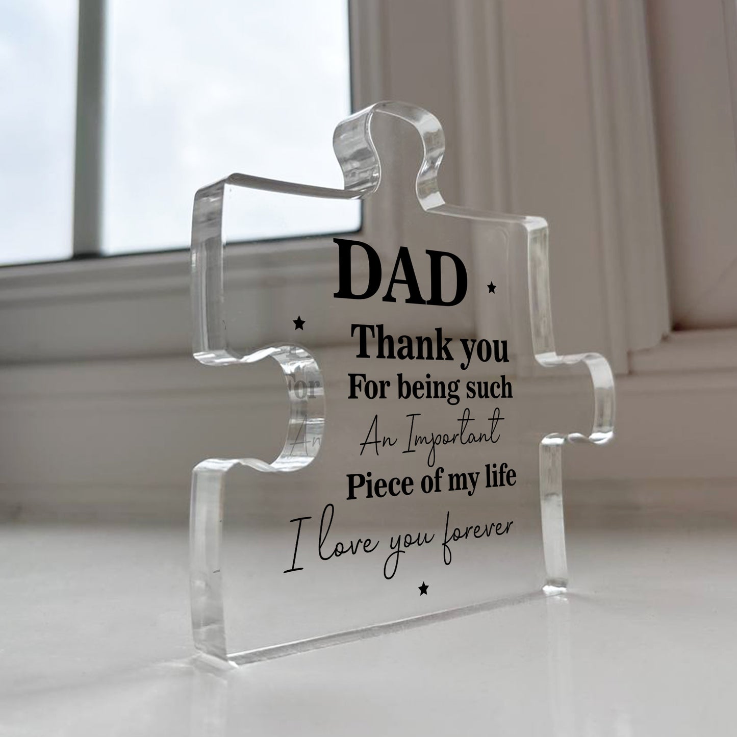 Gifts for Dad For Fathers Day Puzzle Acrylic Plaque Dad Gifts
