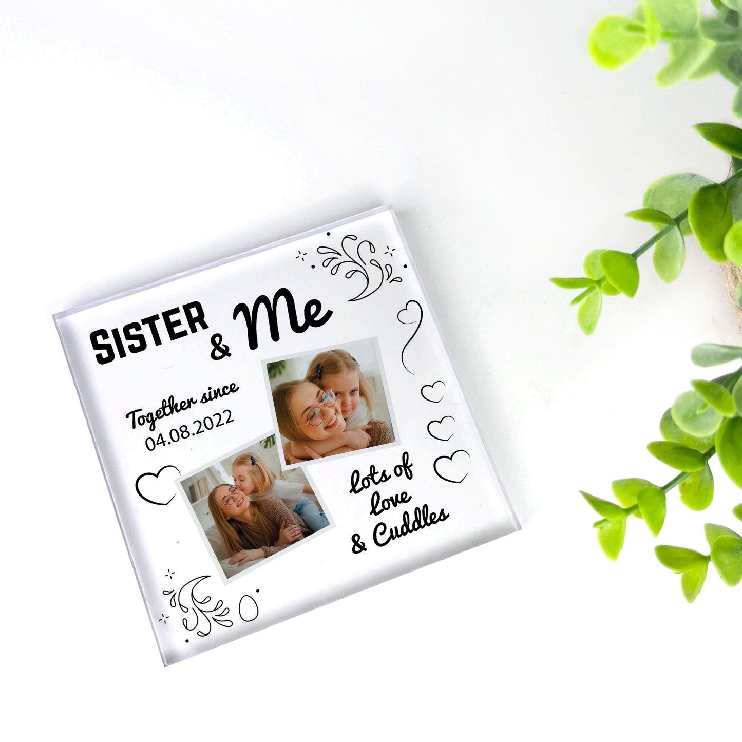 Personalised Gift For SISTER From Sister Brother SISTER AND ME