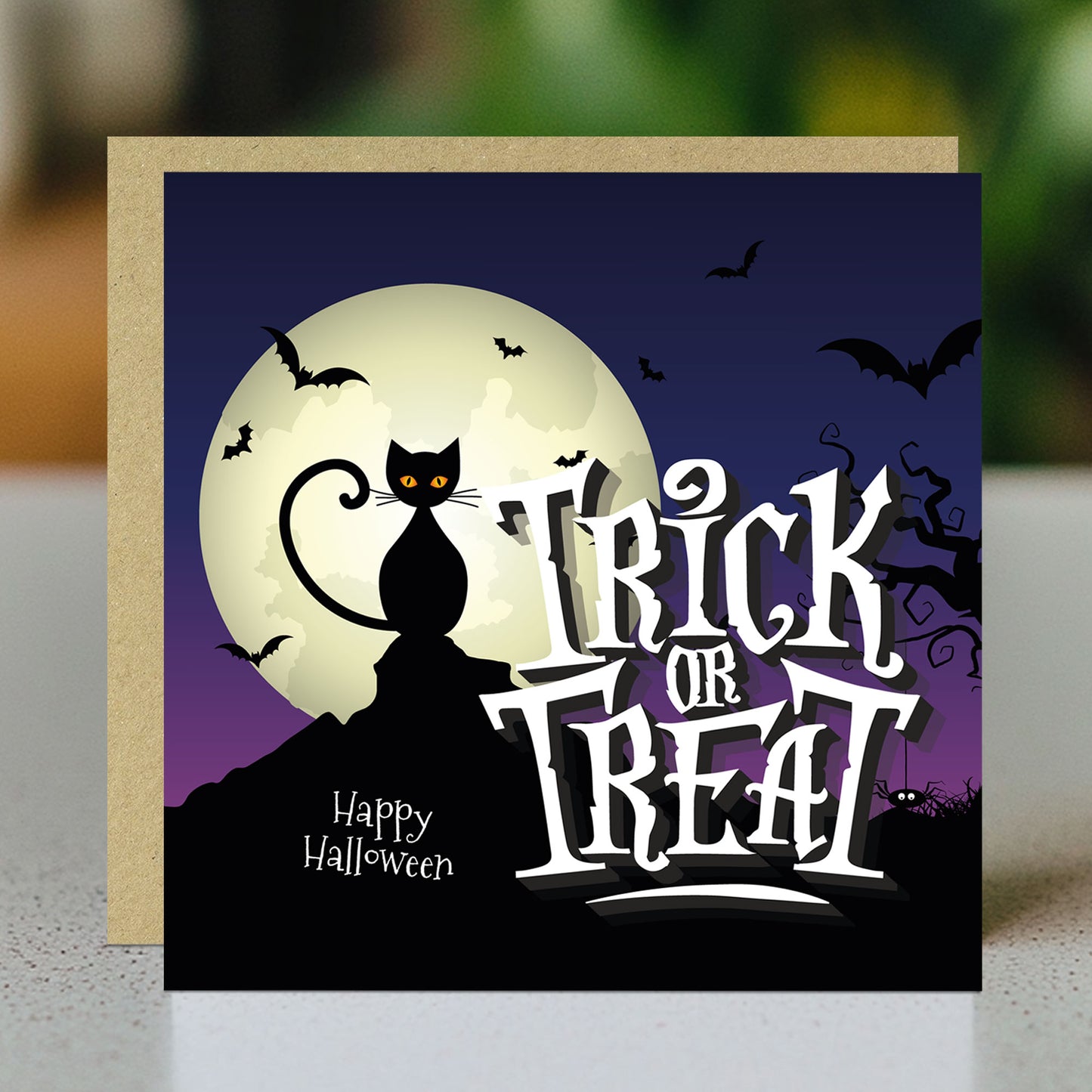 Novelty TRICK OR TREAT Card For Halloween Card For Friend