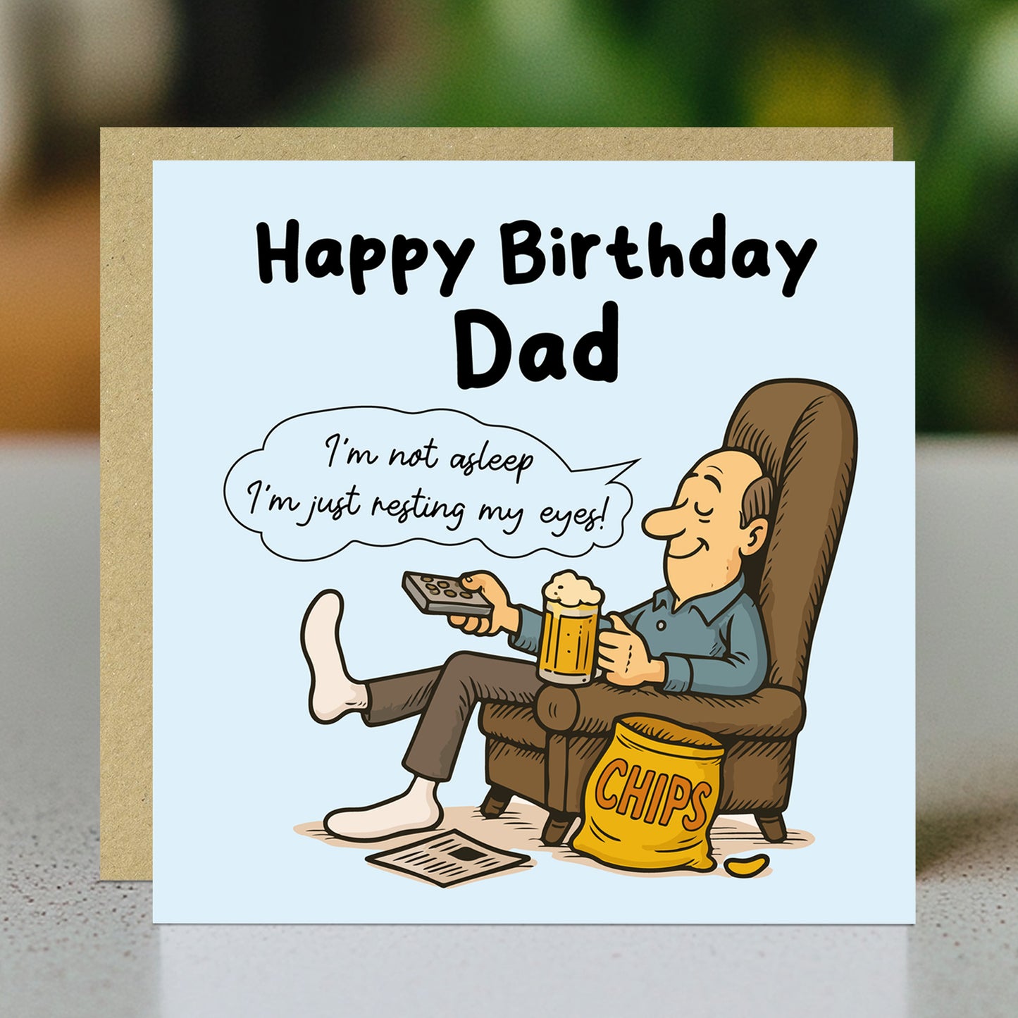 Cards For Dad For Birthday Funny Joke Dad Card With Envelope