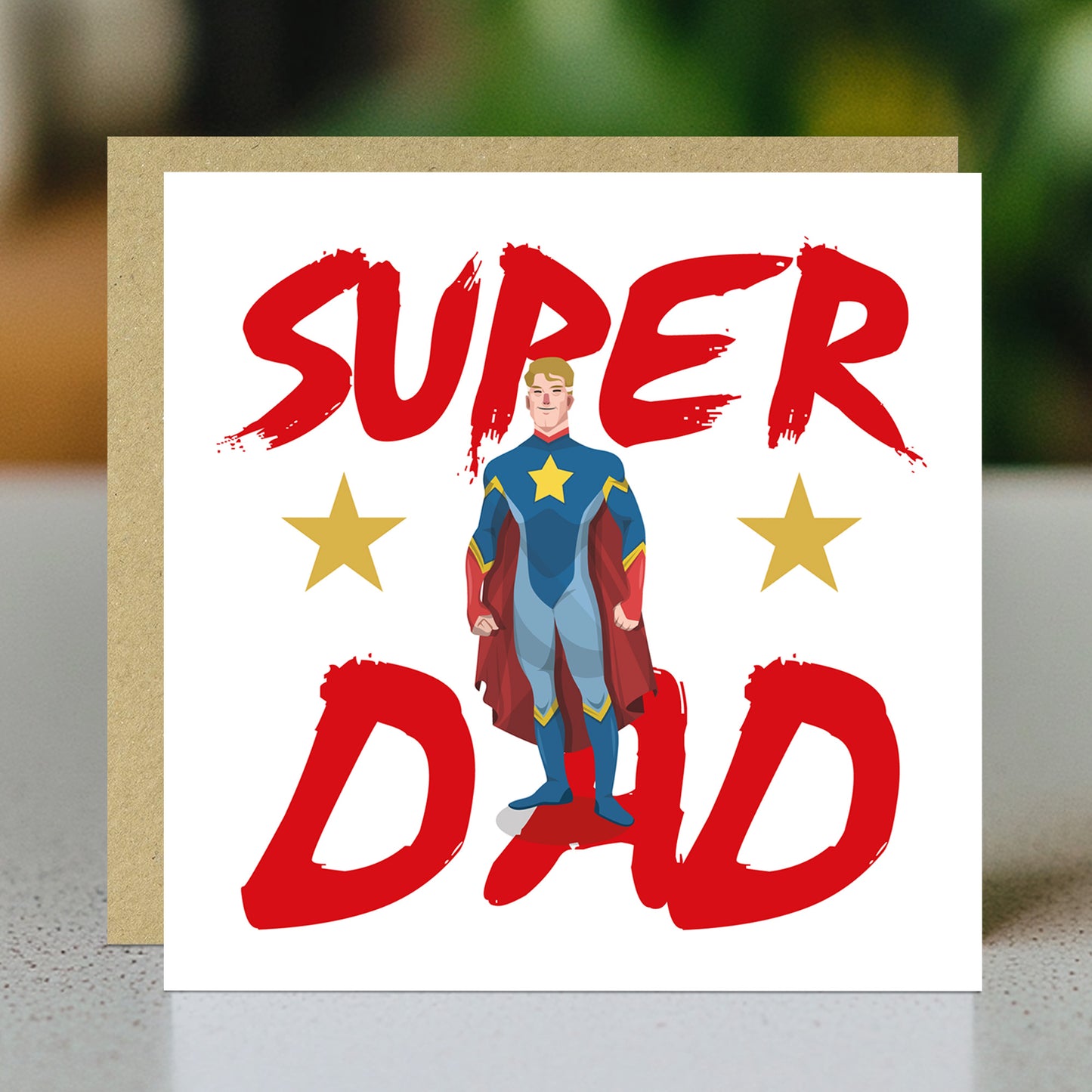 Super Dad Card For Fathers Day Birthday Superhero Card For Dad