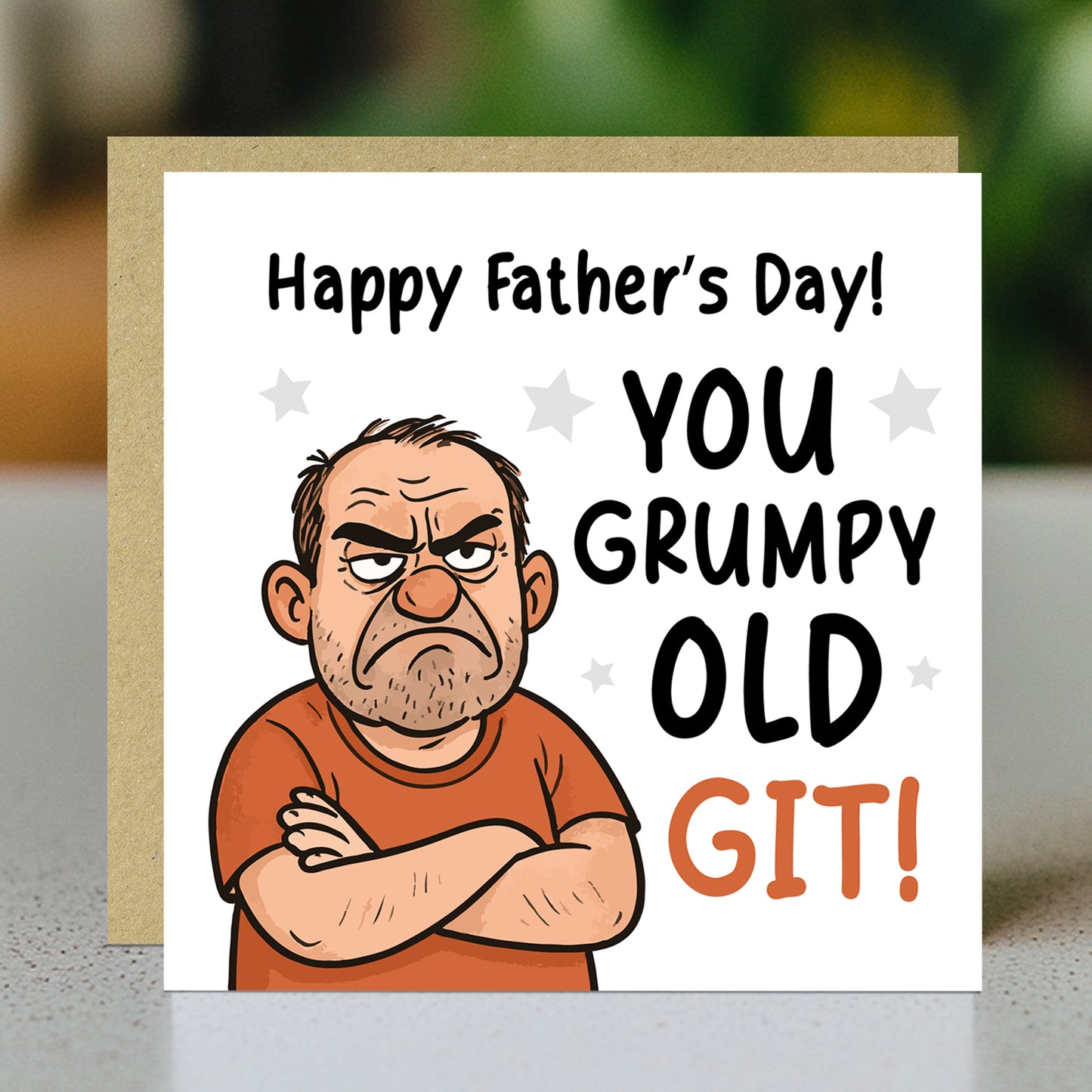 Funny Fathers Day Card For Dad Grumpy Old Git Novelty Cards