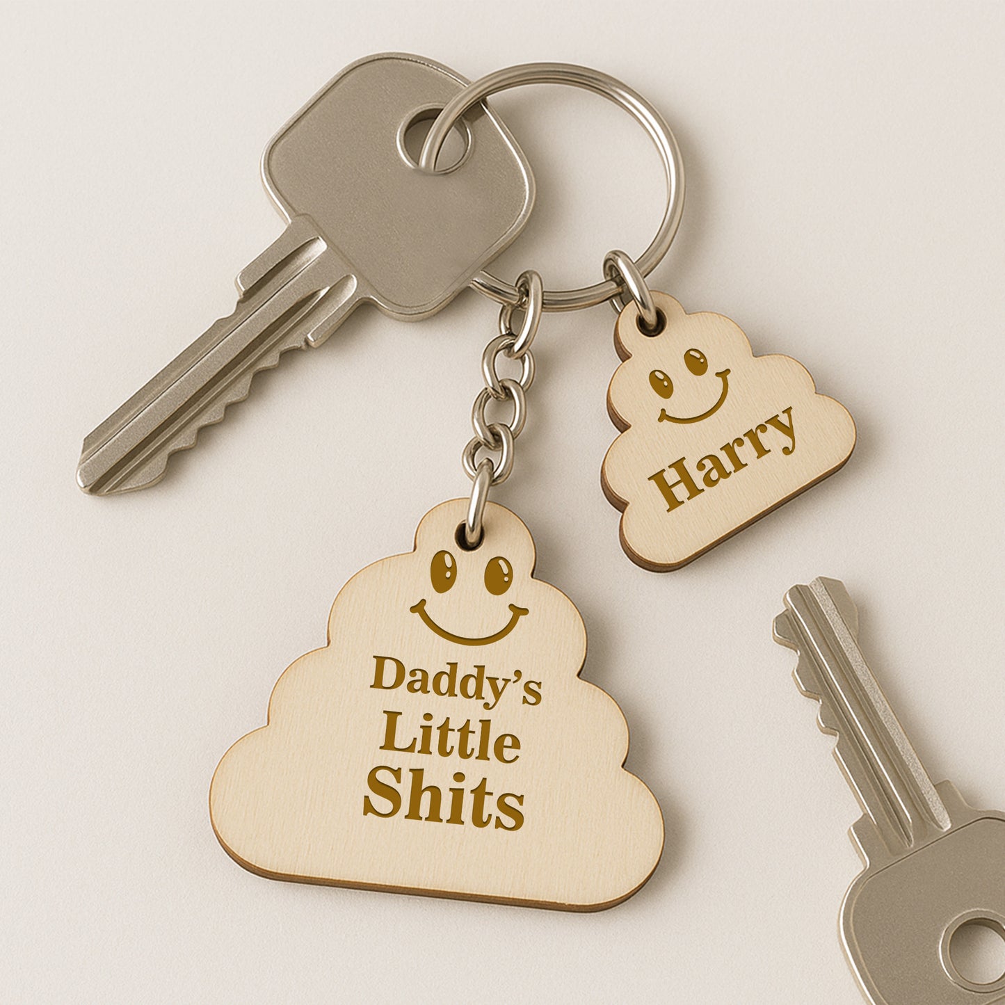 Personalised Fathers Day Gifts For Him Funny Engraved Keyring
