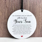 Fathers Day Gift From Your Son Hanging Plaque For Dad Sign