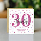 30th Birthday Card Her Friend Thirtieth Birthday Card Daughter