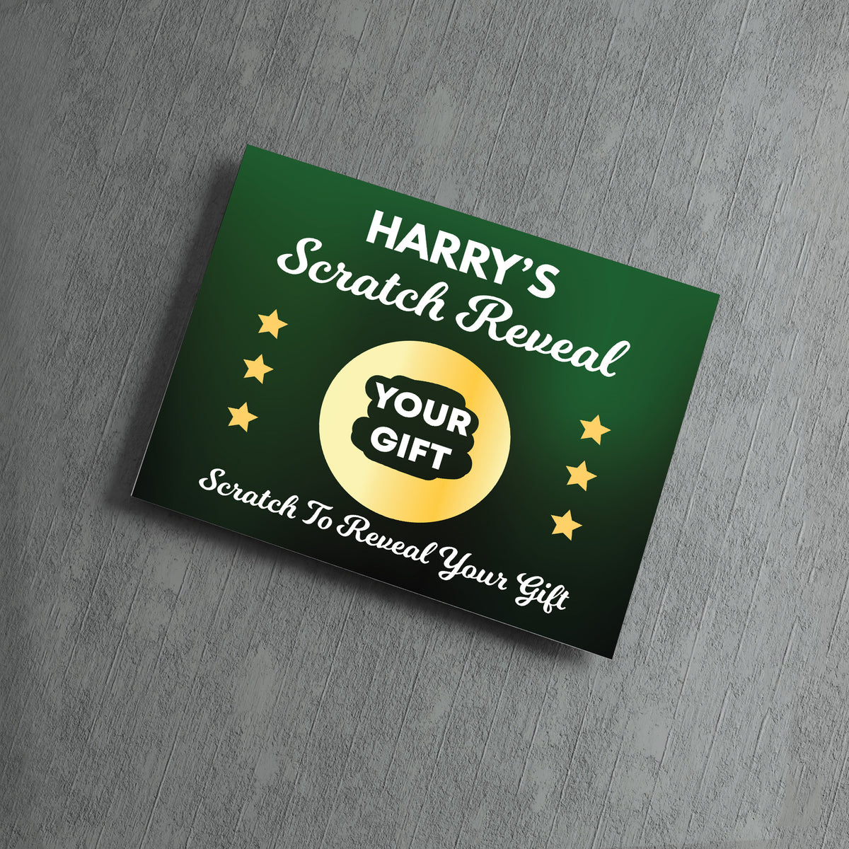 Personalised Scratch Reveal Surprise Card For Son Brother Dad