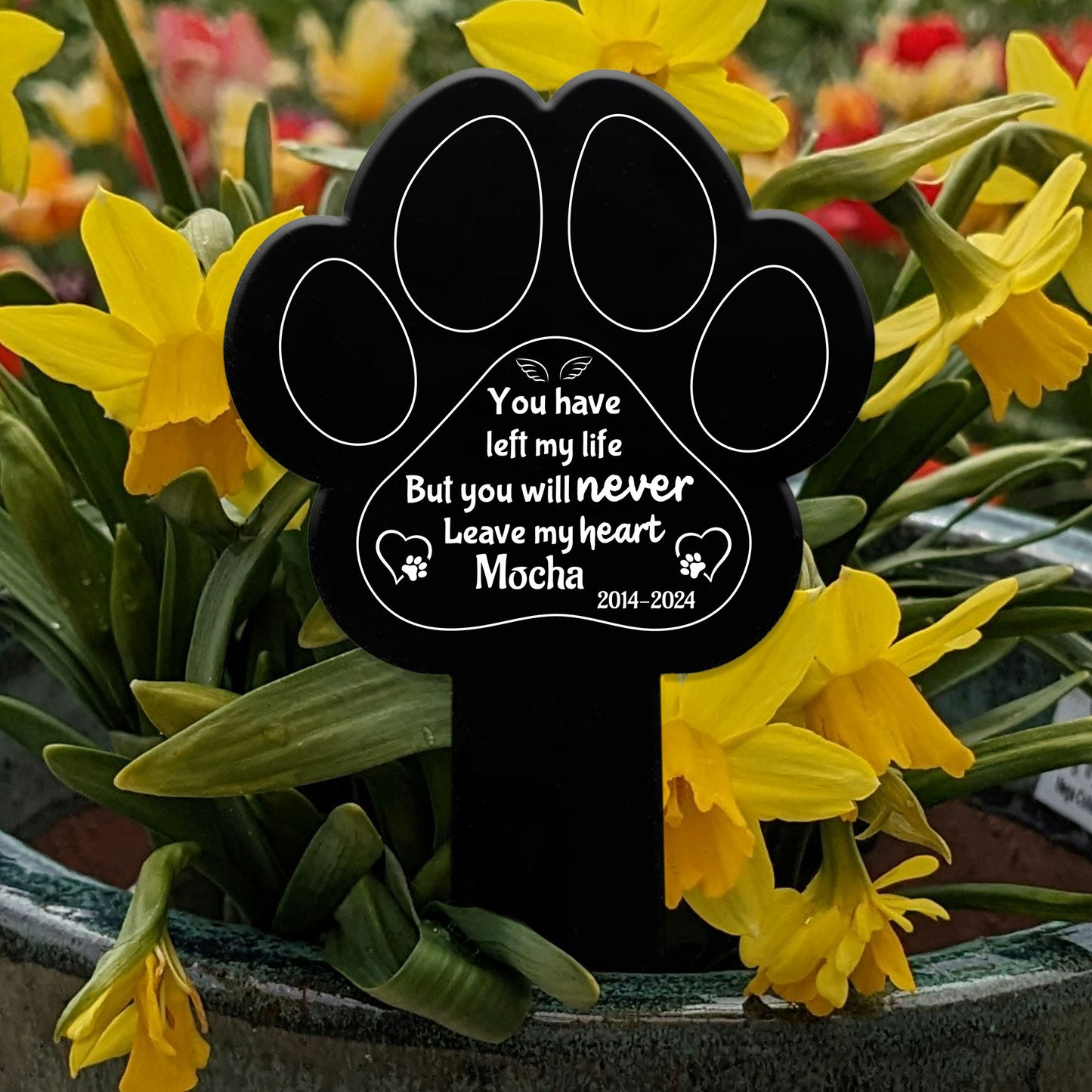 Personalised Memorial Plaque For Dog Cat Grave Marker Dog Gift