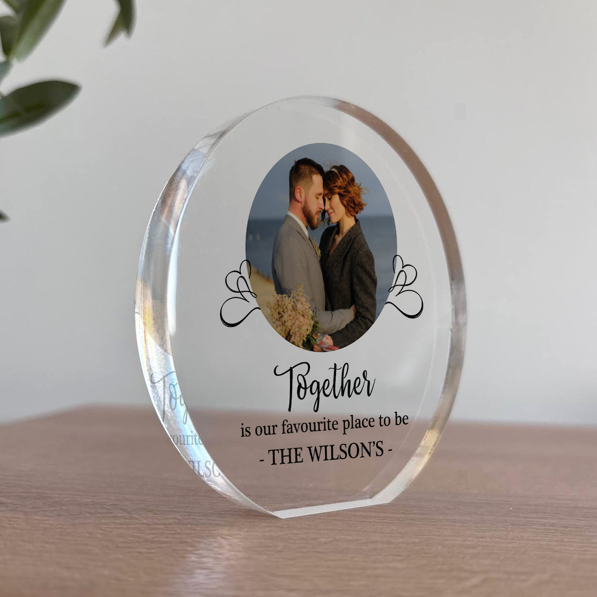 Gift For Couple On Anniversary Valentines Day Personalised Photo
