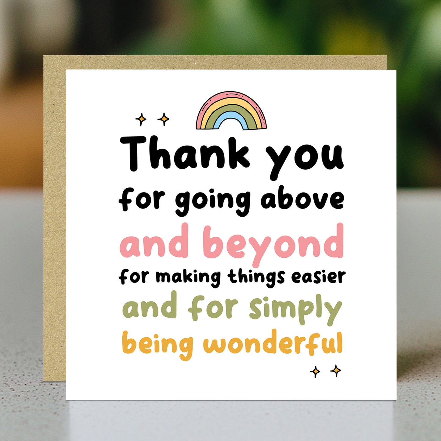 Card For Teacher Volunteer Mentor Tutor To Say Thank You