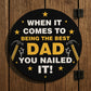 Fathers Day Gift For Dad Nailed It Dad Gift From Daughter Son