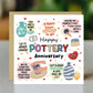 Funny 9th Anniversary Card Pottery Anniversary Cards For Husband