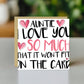 Card For Auntie Birthday With Envelope Thank You Card For Auntie