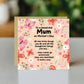 Card For Mum, Thank You Card For Mum, Mothers Day Card