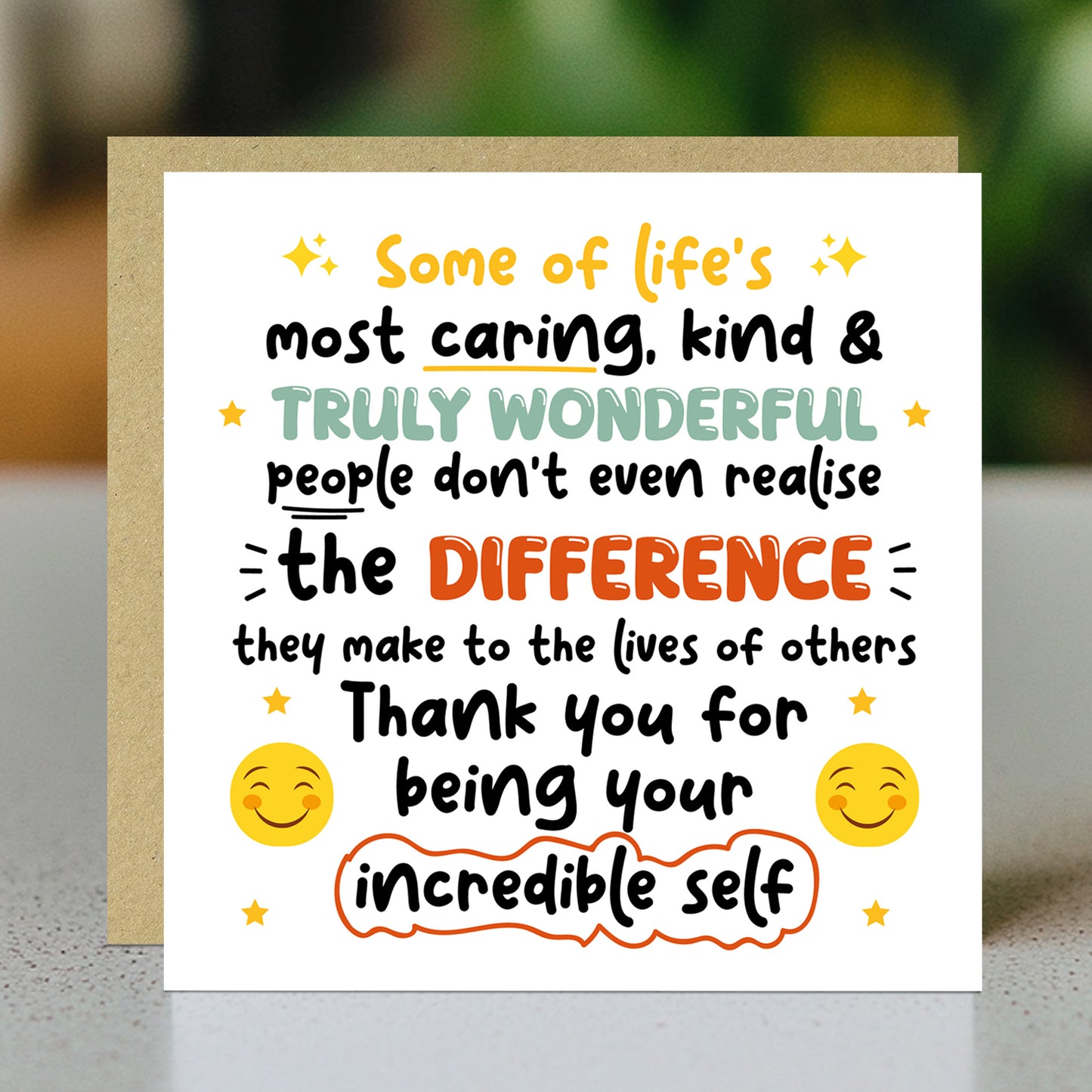 Thank You Card For Someone Special Teacher Thank You Card