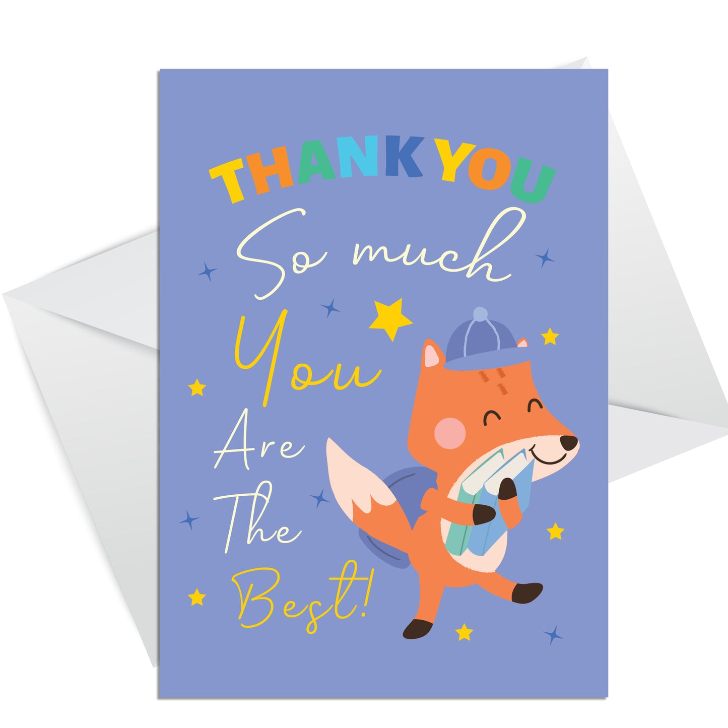 Teacher Thank You Cards Multipack of 6 Greeting Cards Pack