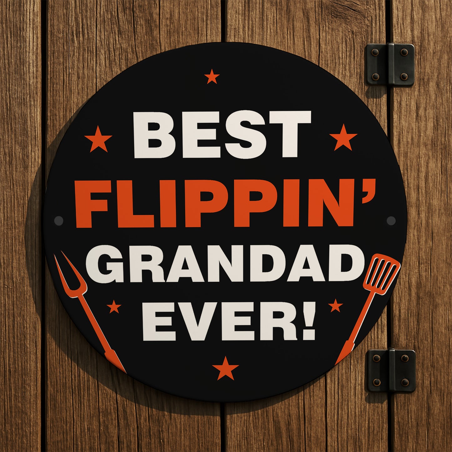 Fathers Day Gift For Grandad Best Flippin Grandad BBQ Sign