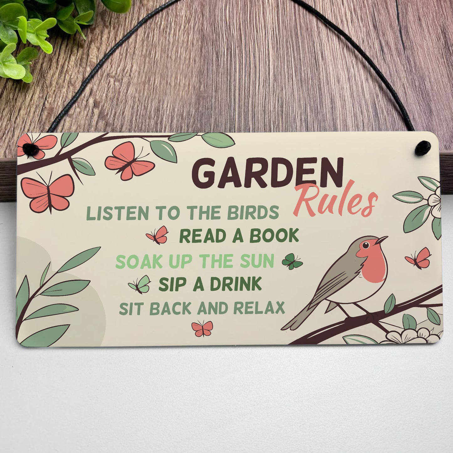Perfect Garden Sign For Outside Hanging Garden Rules Sign