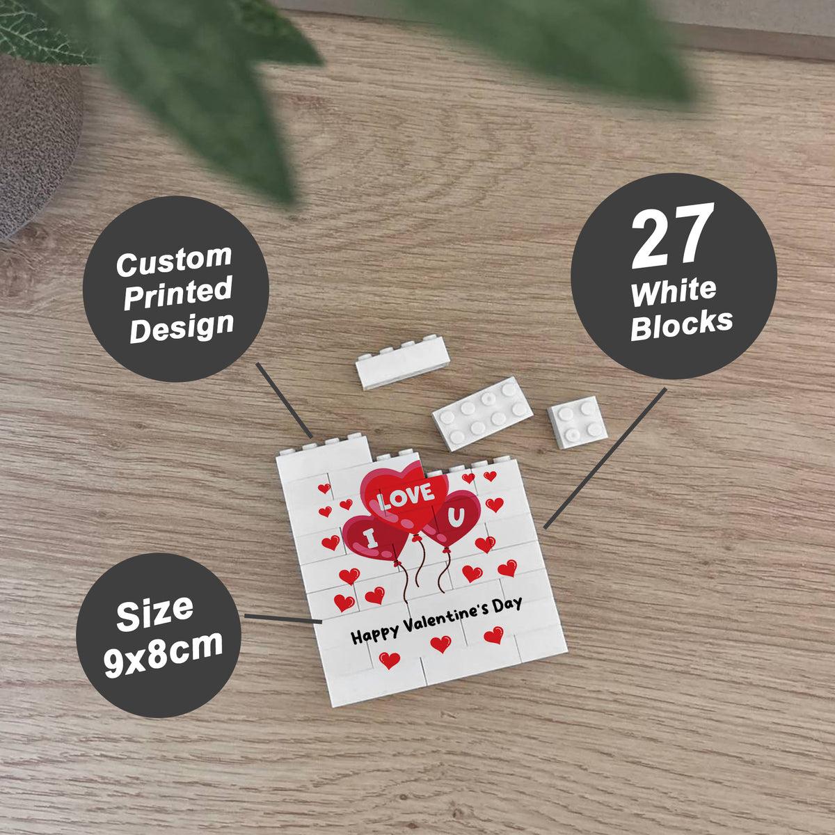 Valentines Day Gift Building Block Gift for Boyfriend Girlfriend