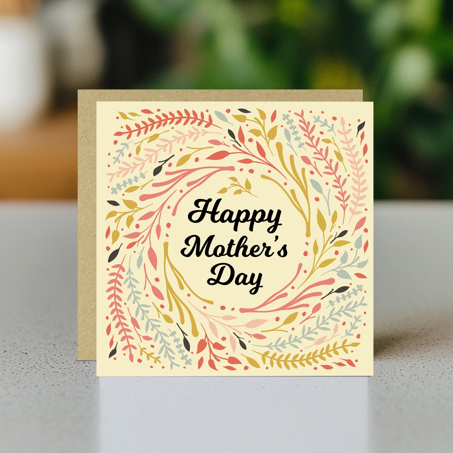 Mothers Day Card For Mum Happy Mother's Day Card 14.5x14.5cm