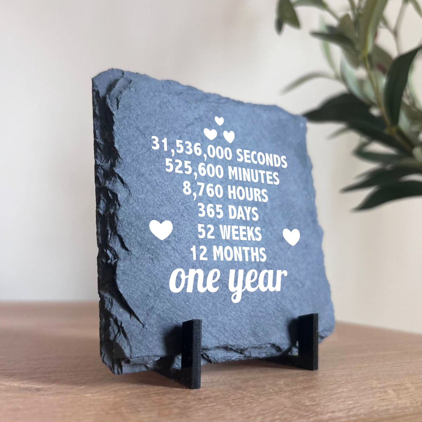 1st Anniversary Gift For Husband Wife SLATE Sign Novelty 1 Year