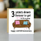 Funny 3rd Anniversary Card For Husband Wife Leather Anniversary