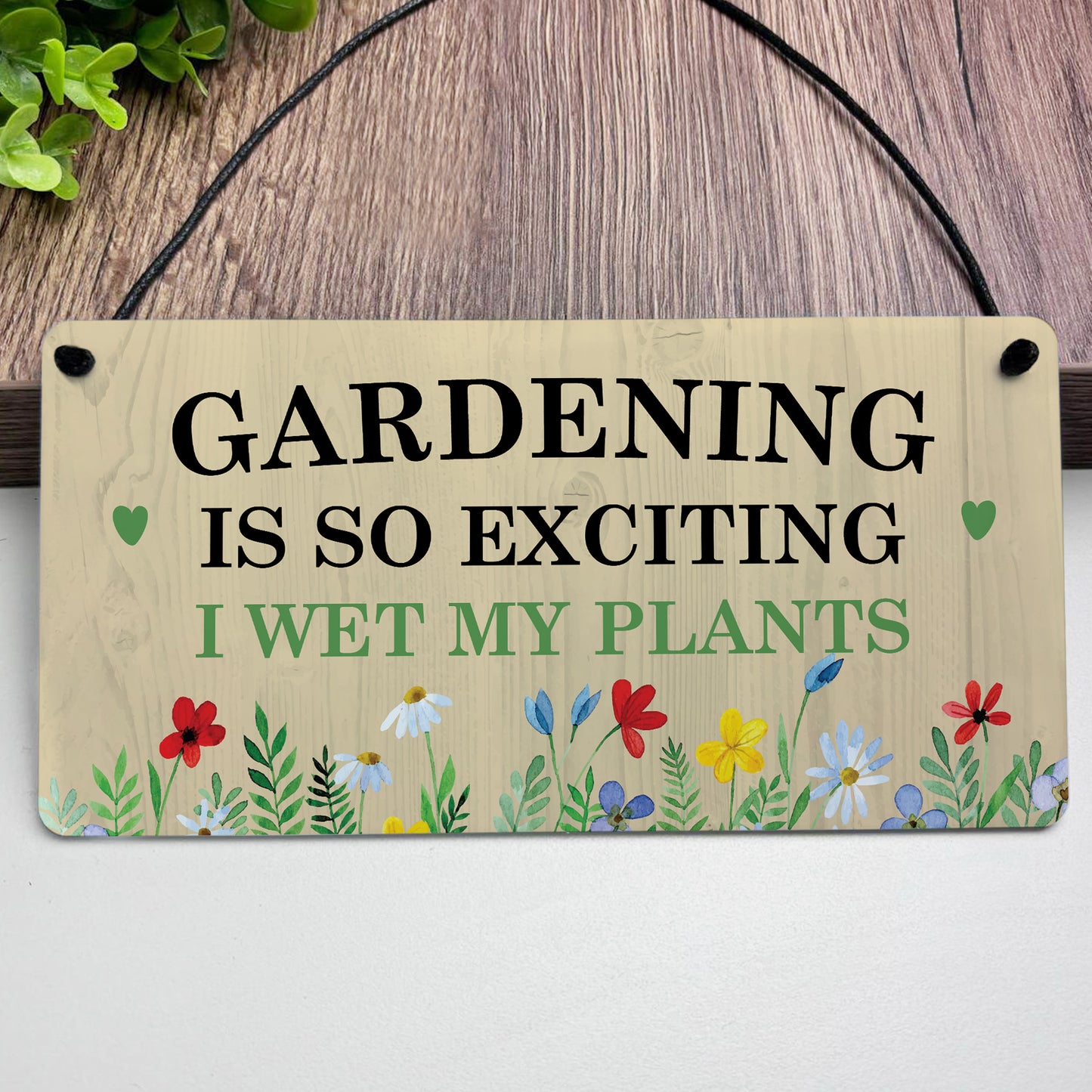 Funny Garden Plaque for Outside Garden Sign Gift For Him Her