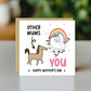 Funny Card For Mum Thank You Card For Mum Unicorn Card