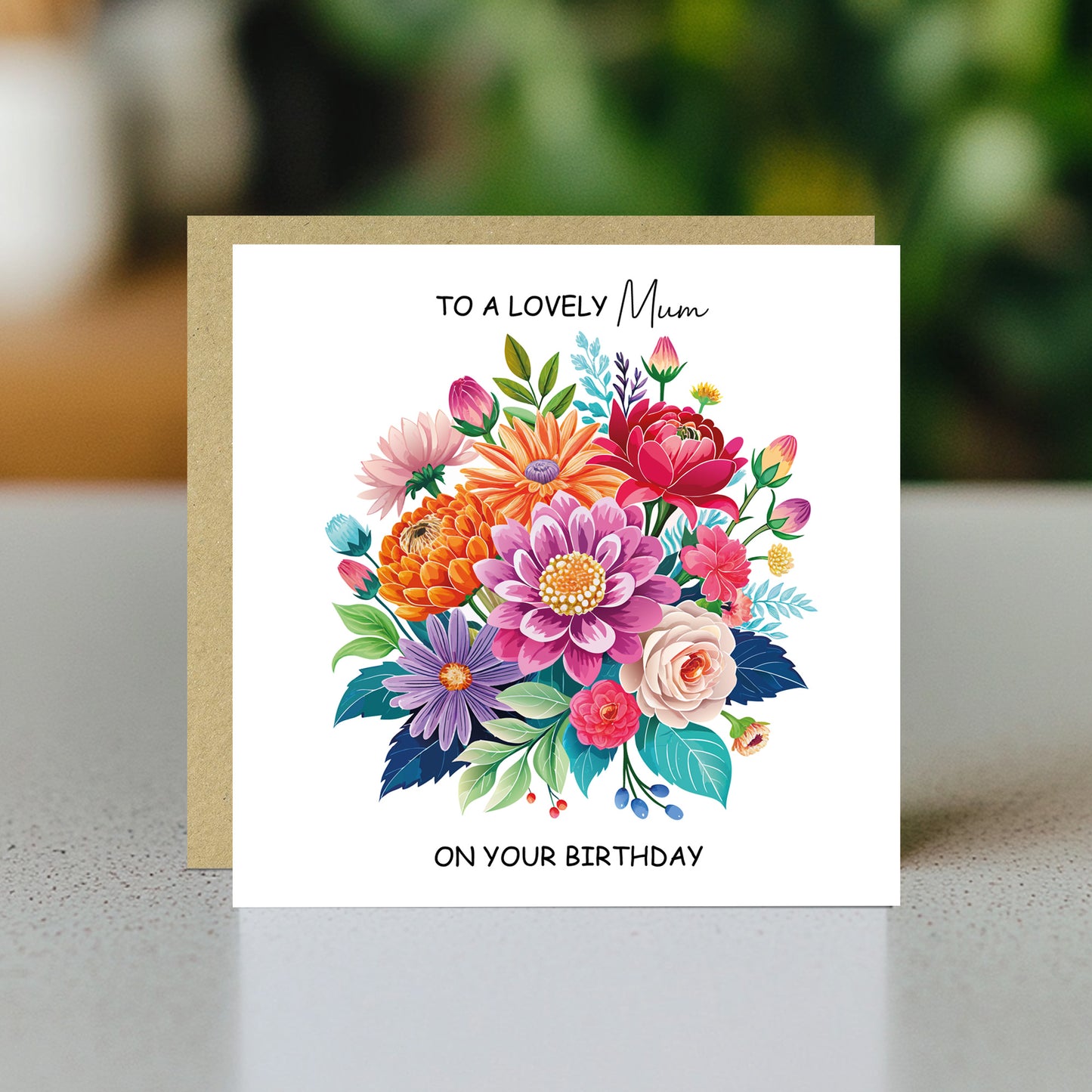 Birthday Card For Mum Lovely Mum On Birthday Mum Card From Son