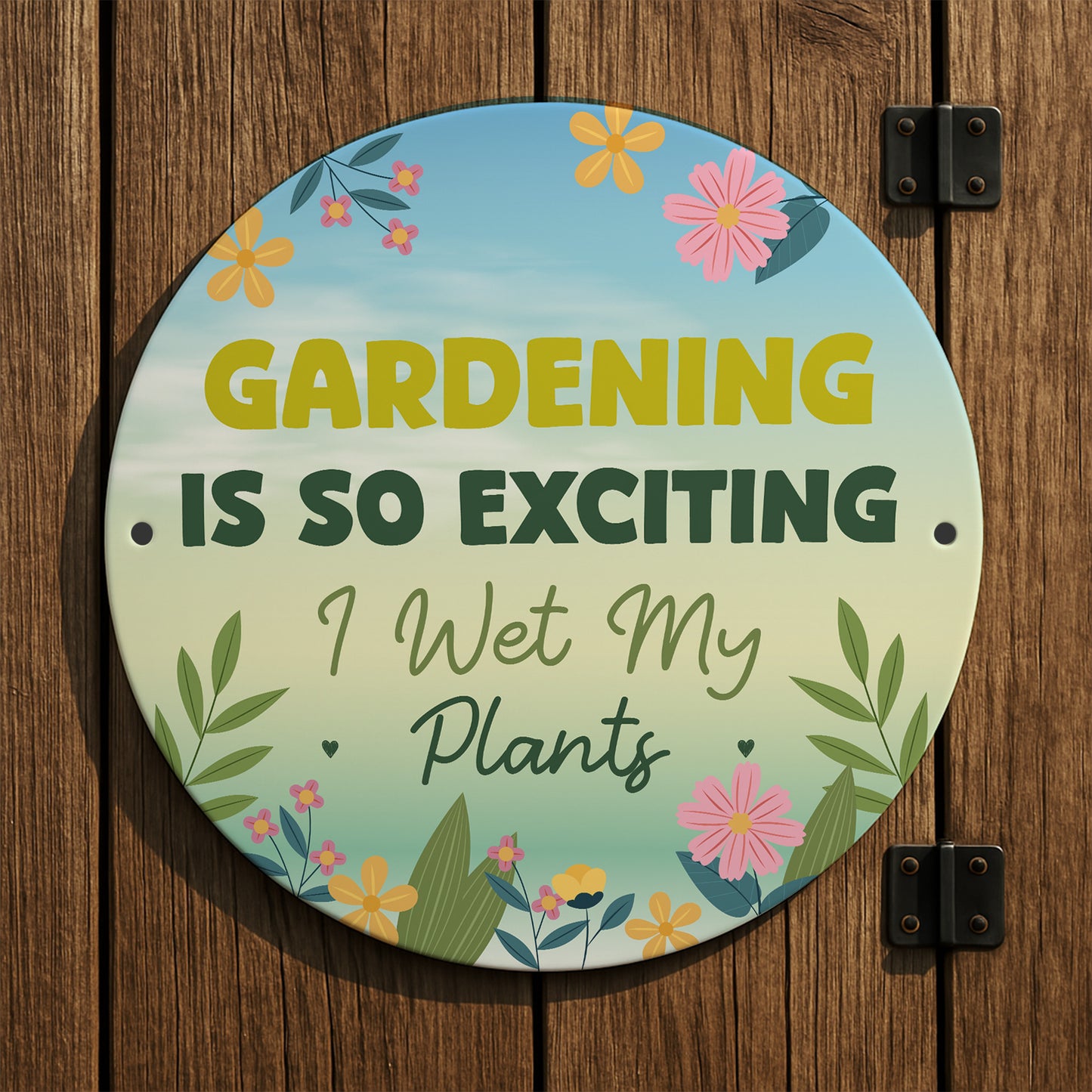 Gardening So Exciting Funny Novelty Garden Sign For Outside