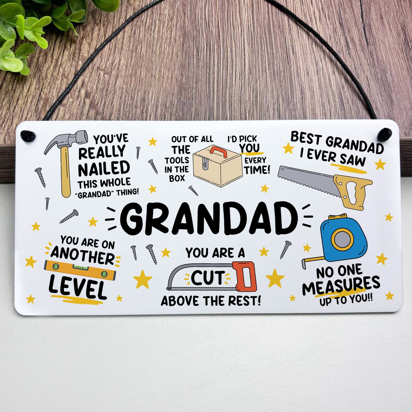 Funny Grandad Plaque Gift For Fathers Day Birthday Gift