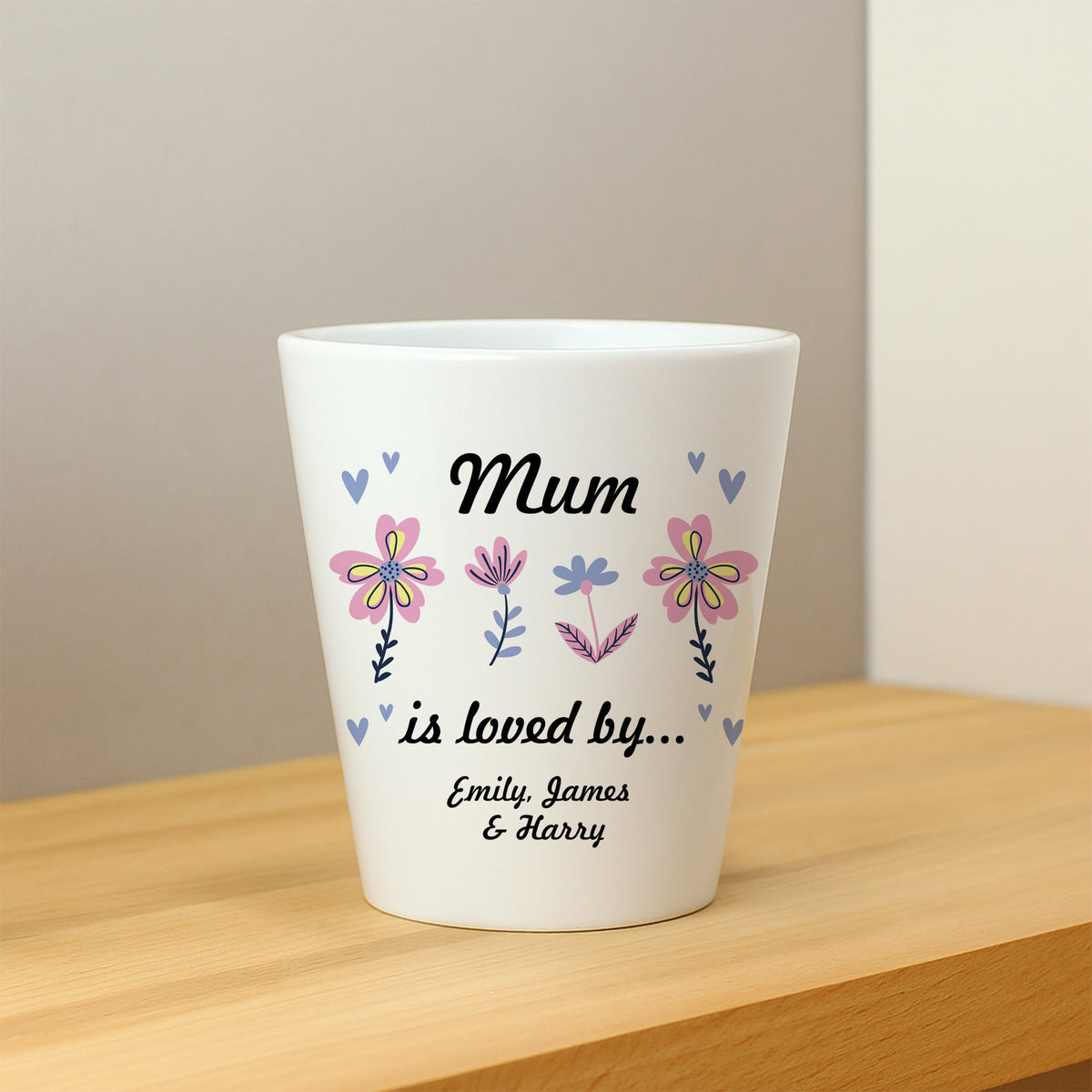 Mum Gifts Personalised Mum Plant Pot Mum Is Loved By Gifts