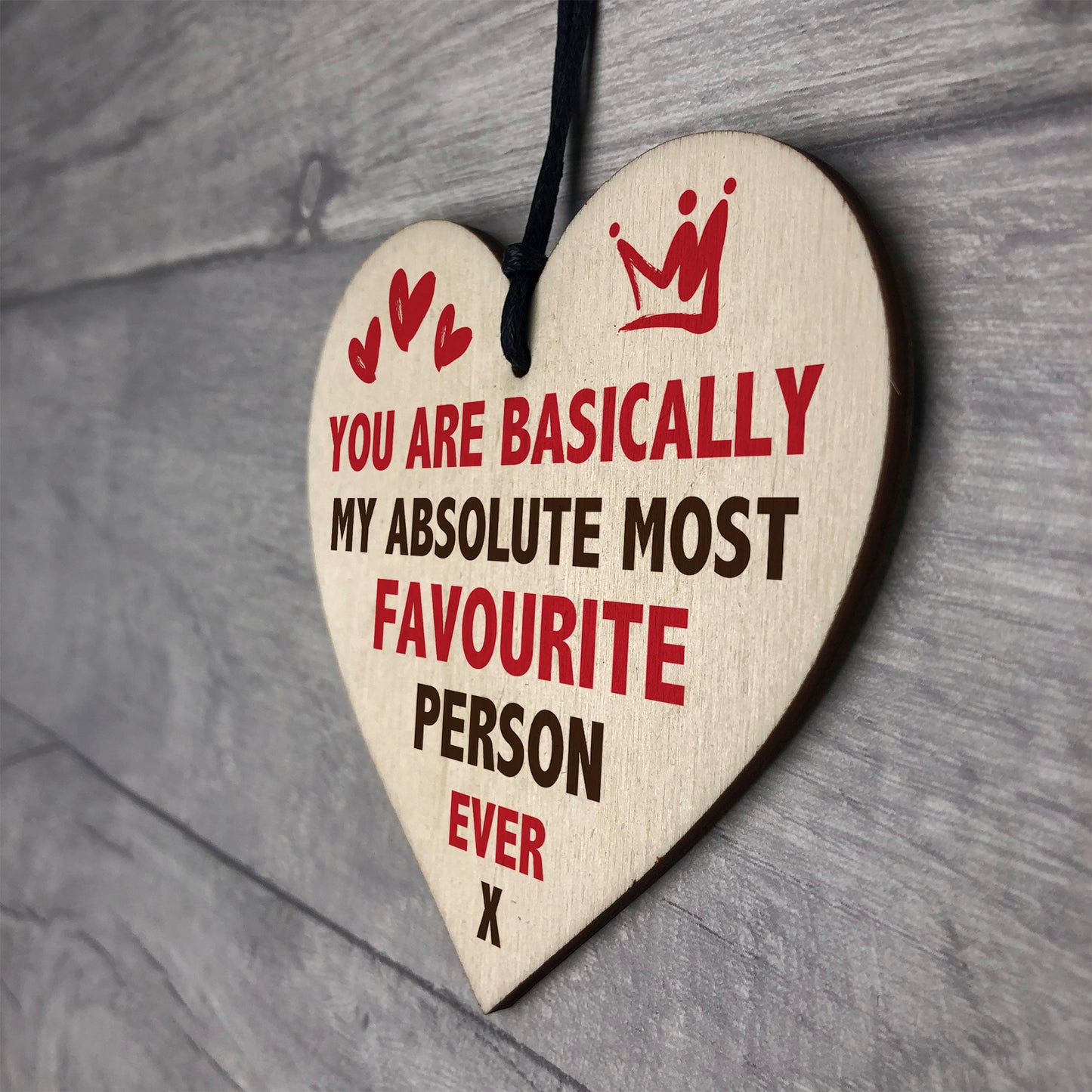 MOST FAVOURITE PERSON EVER Funny Gift For Boyfriend Girlfriend