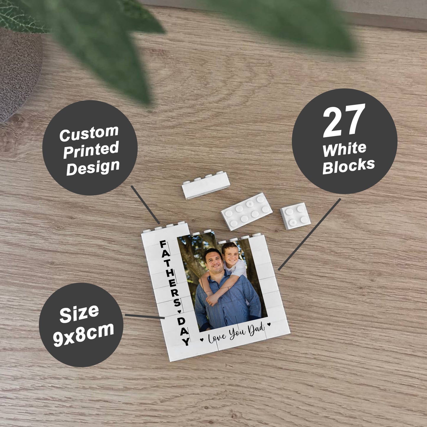 Personalised Gift For Dad For Fathers Day Dad Photo Block