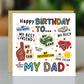 Novelty Happy Birthday Card For Dad My Rock My Hero Card