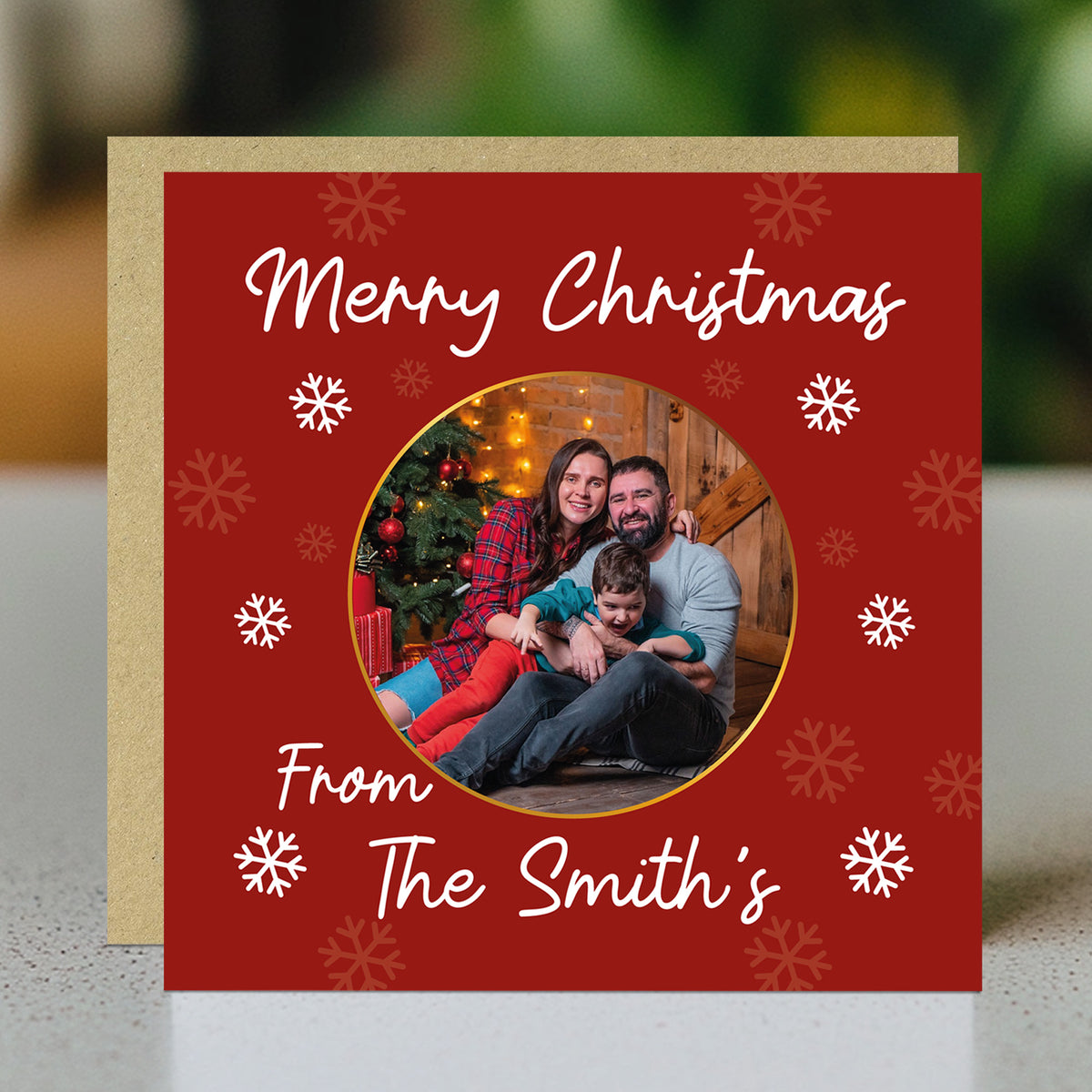 Personalised Christmas Card For Family and Friends