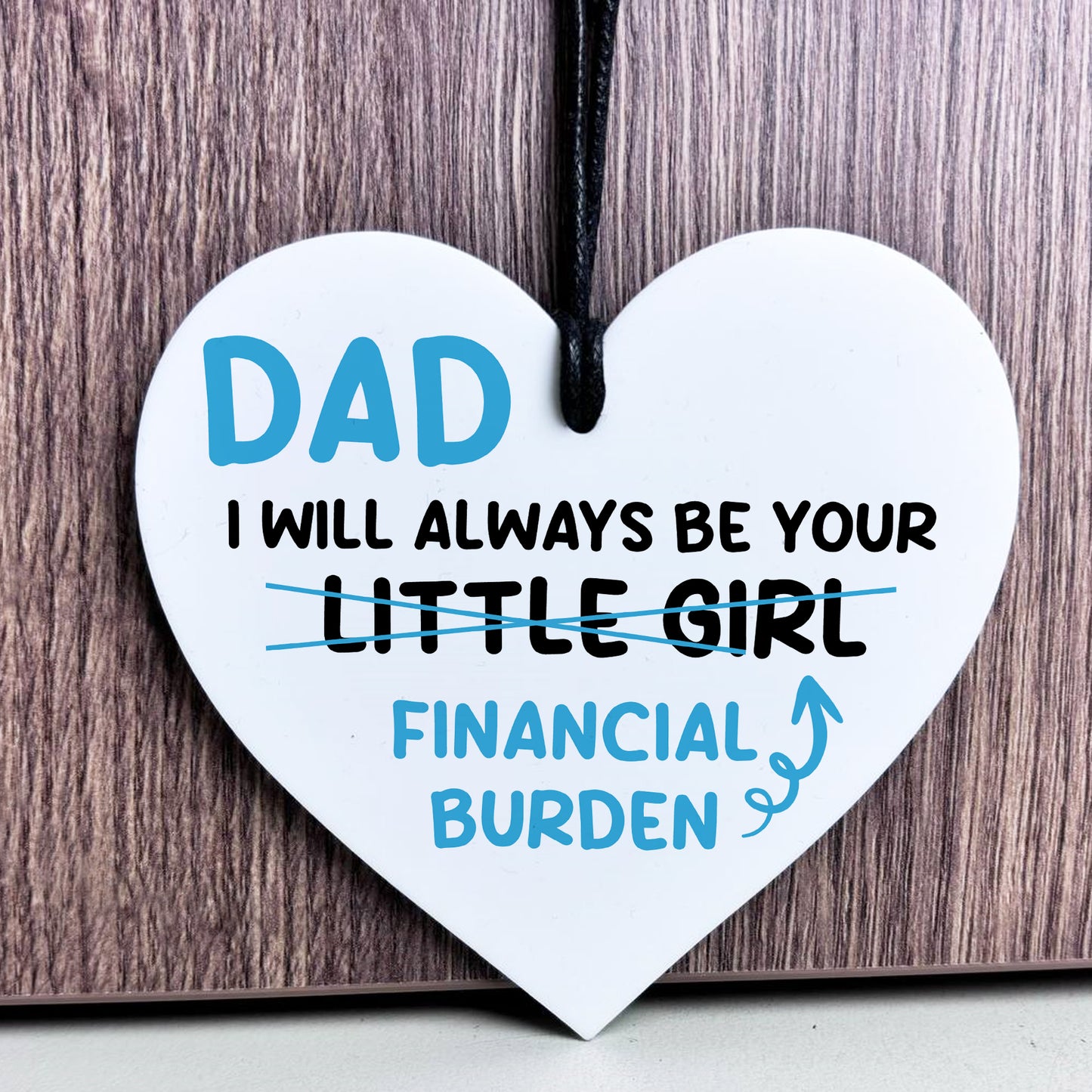 Funny Joke Dad Gift From Daughter Daddys Little Girl Plaque