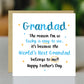 Fathers Day Card For Grandad BEST GRANDAD Card From Grandson