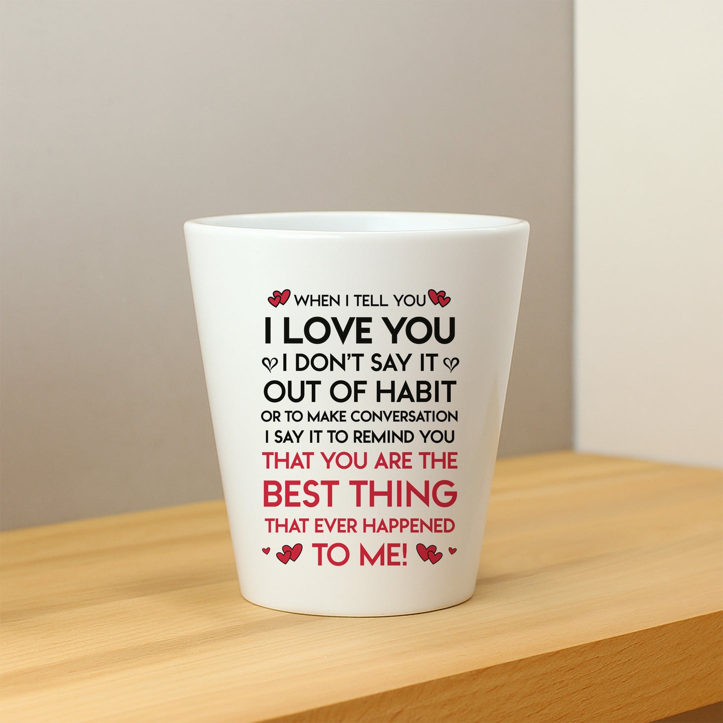 Romantic Gift For Boyfriend Girlfriend Husband Wife Plant Pot