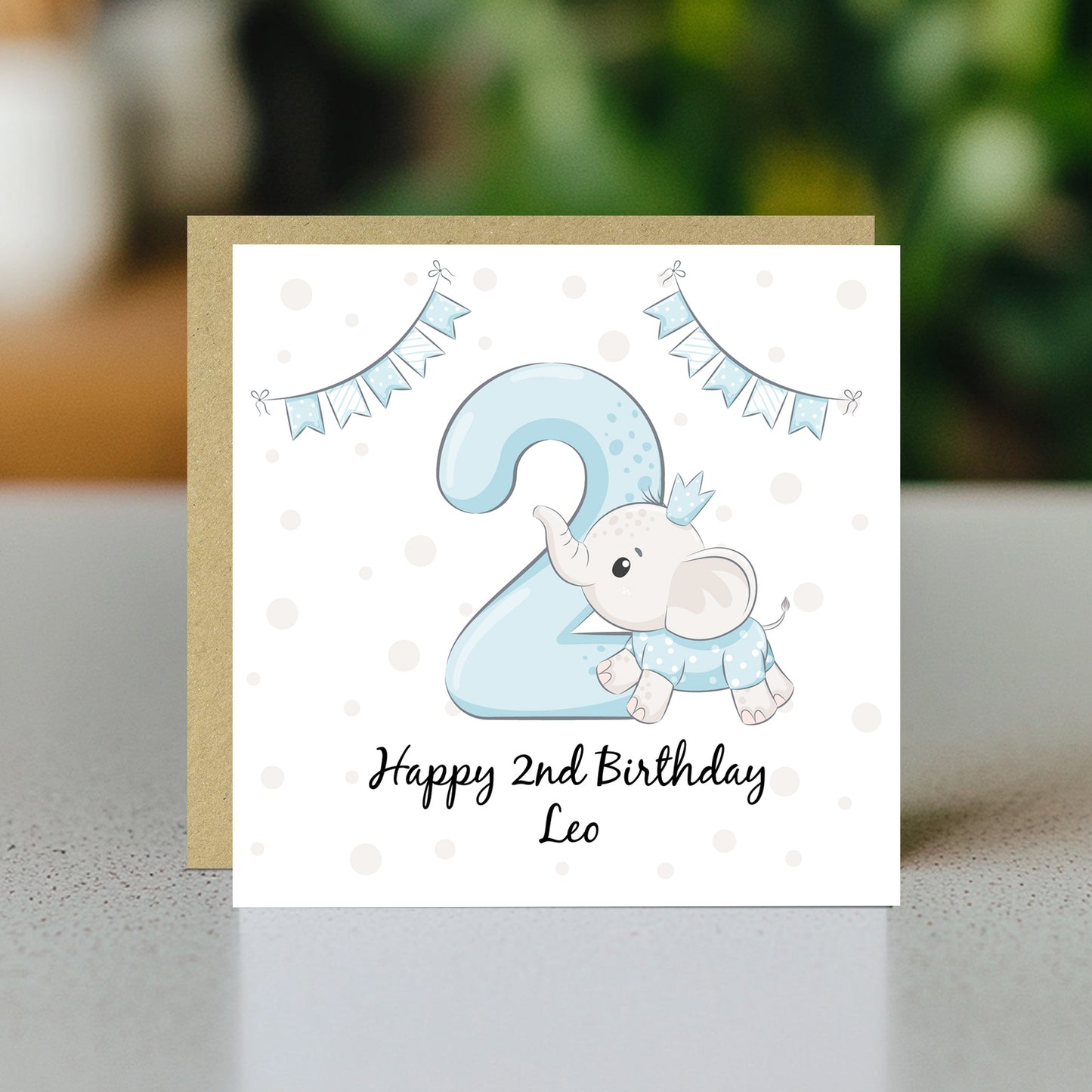 Personalised 2nd Birthday Card For Boy Son 2nd Birthday Card