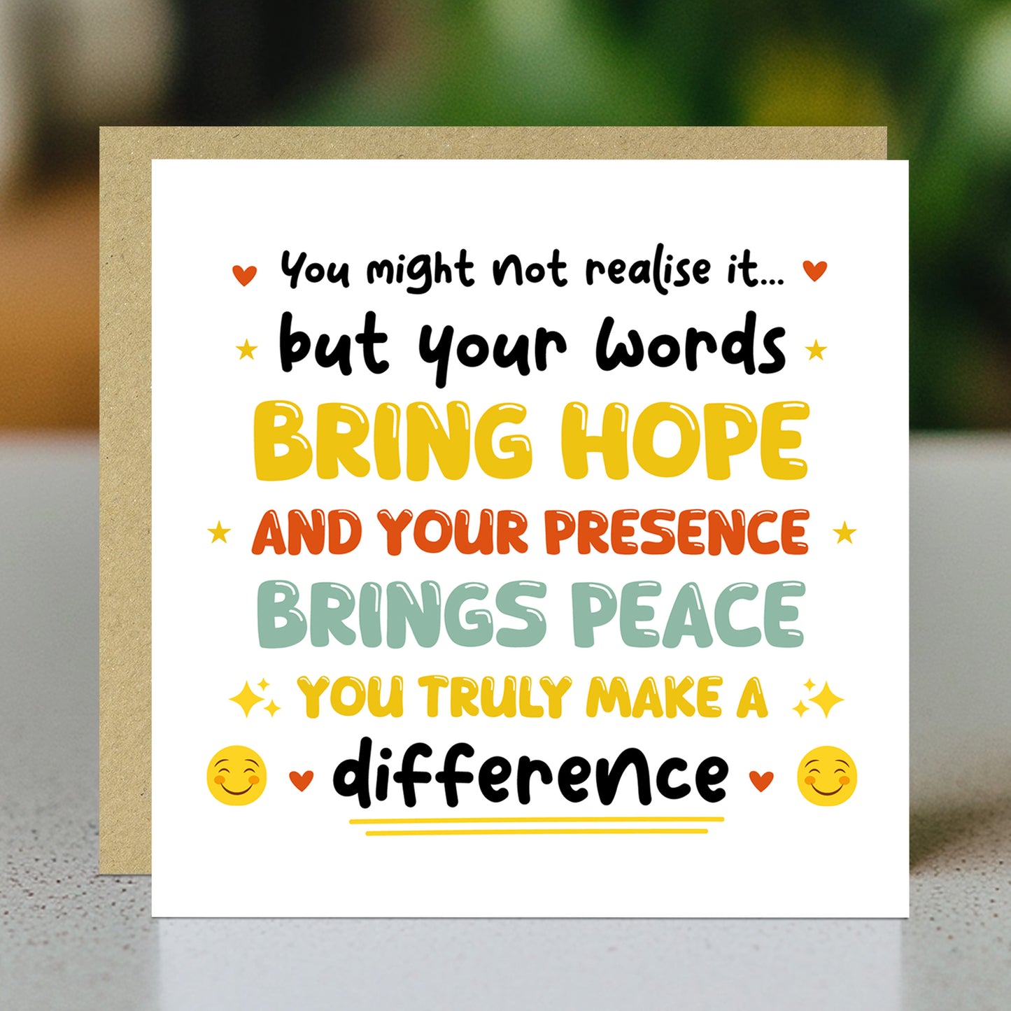 Heartfelt Appreciation Card Thank You Card for Teacher Mentor