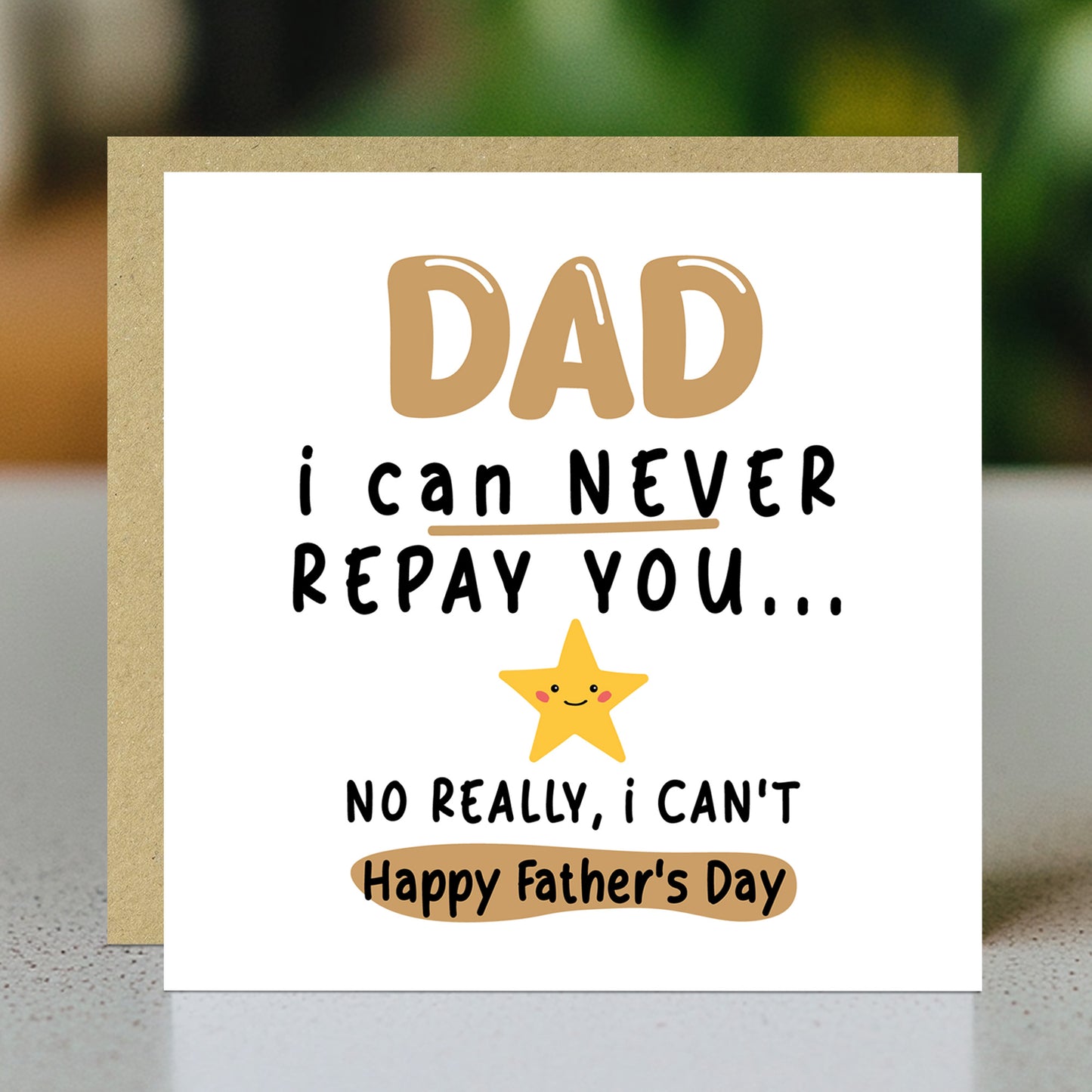 Fathers Day Card Funny For Dad Joke Happy Father's Day Card