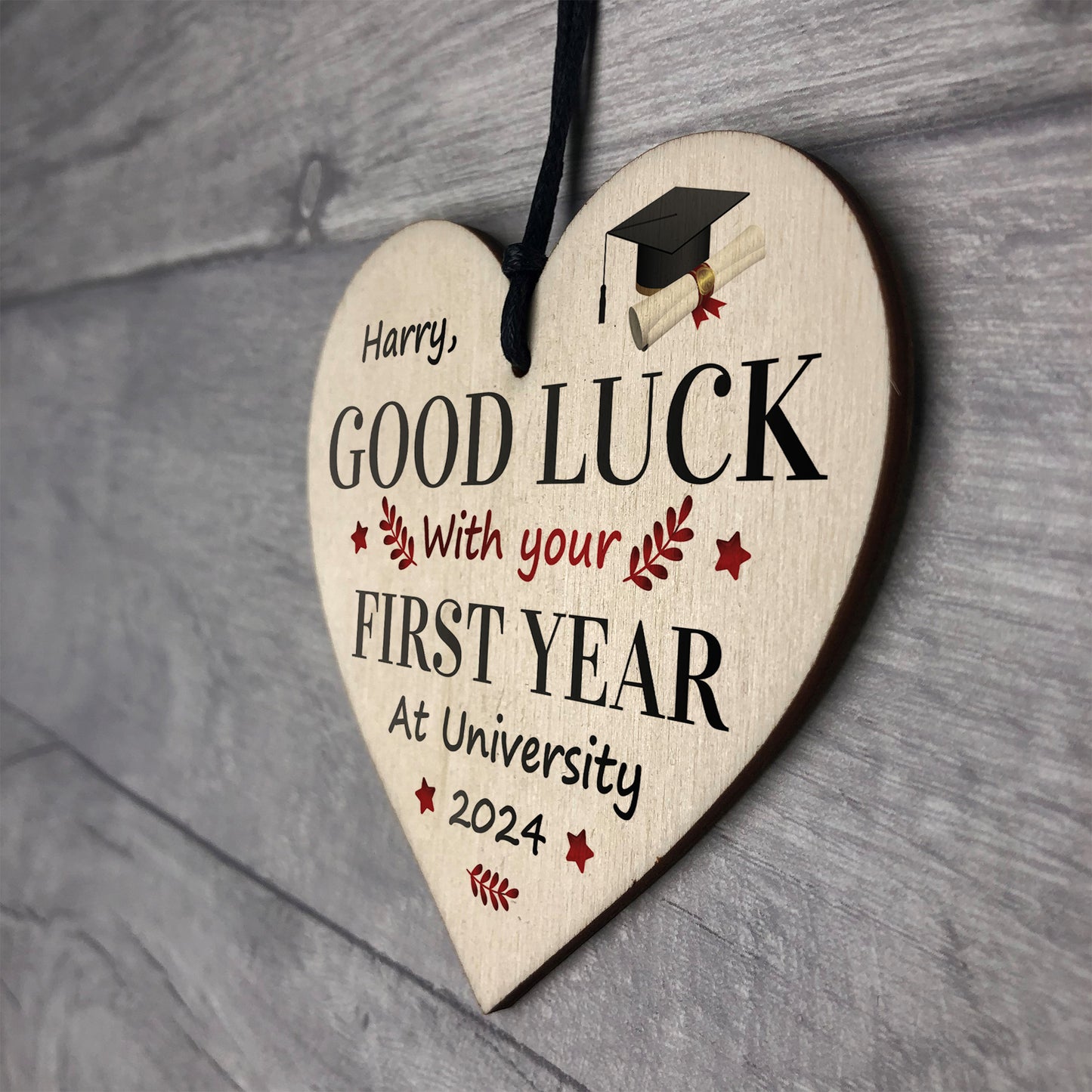 Personalised Good Luck First Year At University, Uni Gifts