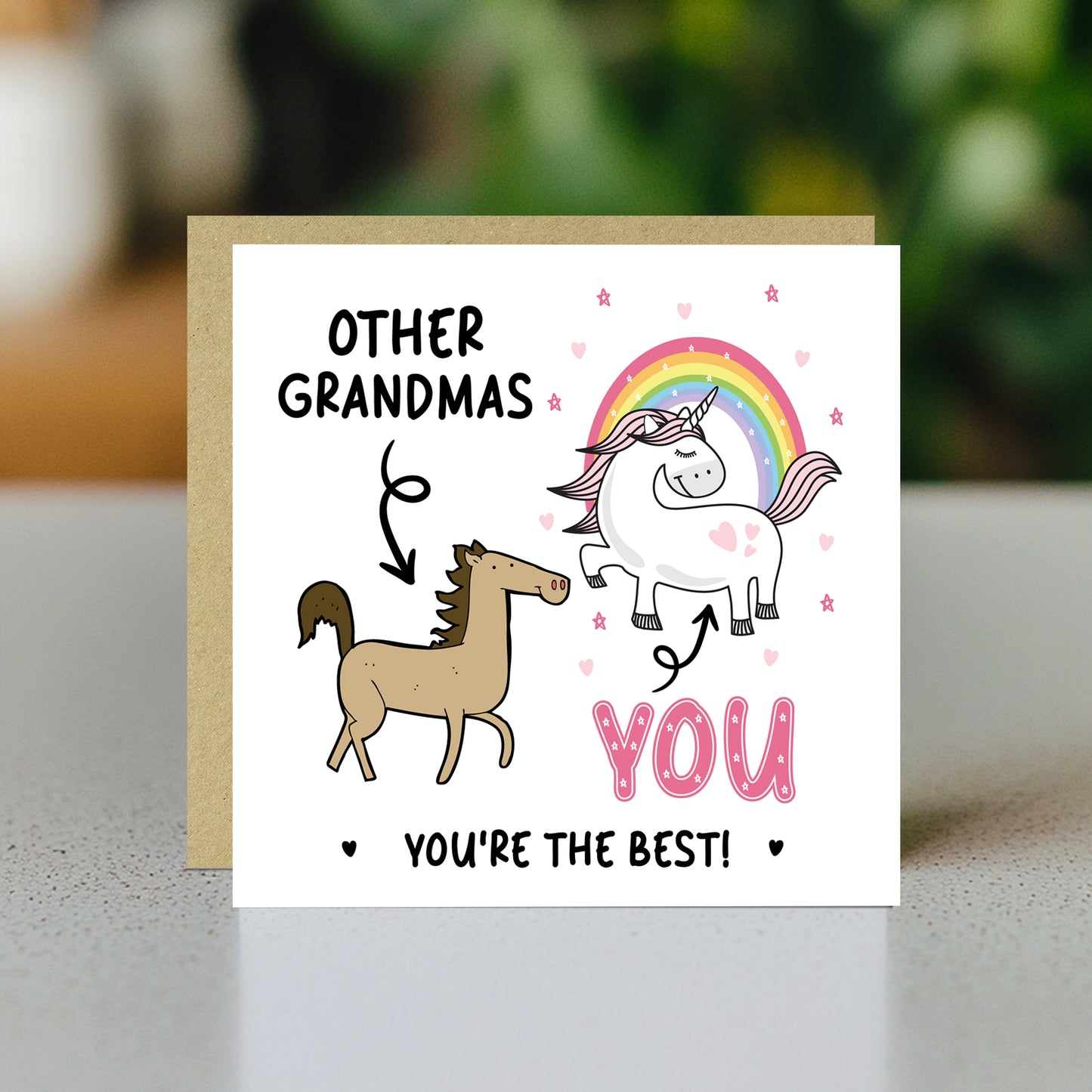 Funny Card For Grandma Thank You Card For Grandma Birthday Card