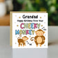 Birthday Card for Grandad From Your Cheeky Monkey Funny Card