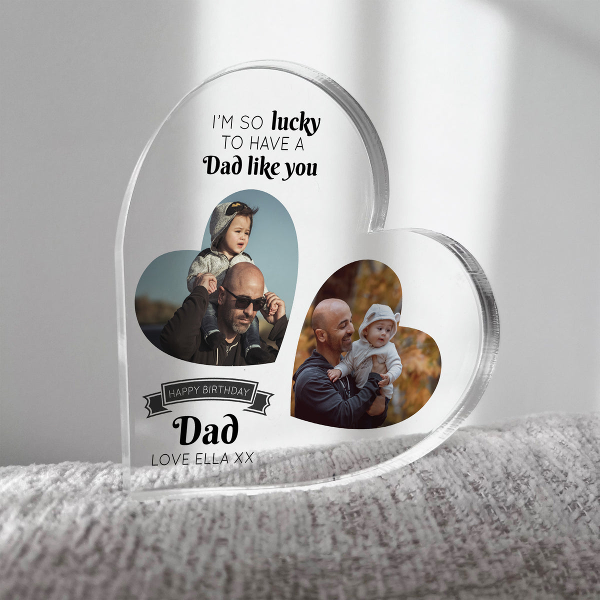 Personalised Dad Birthday Gifts Custom Photo Acrylic Plaque