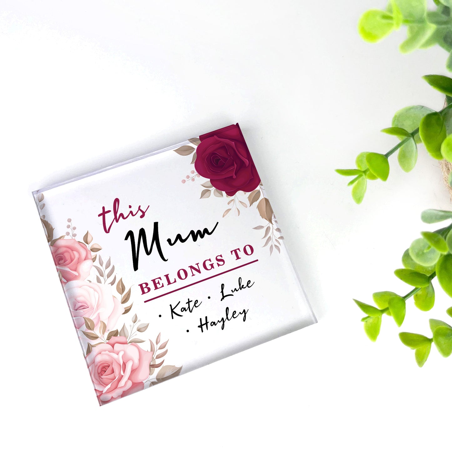 Gift For Mum For Mothers Day Birthday Personalised Plaque