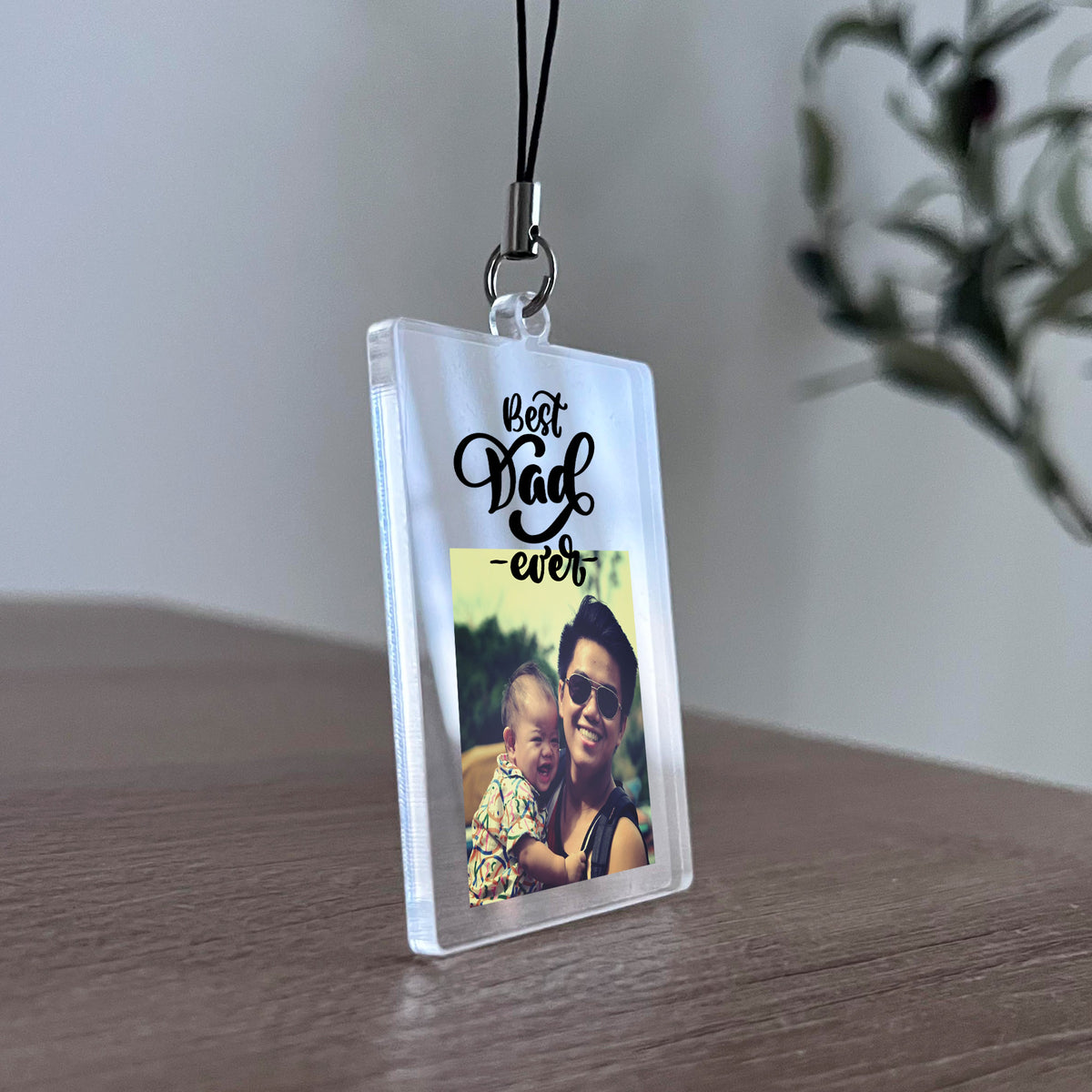PERSONALISED DAD KEYRING Best Dad Ever Gift For Fathers Day