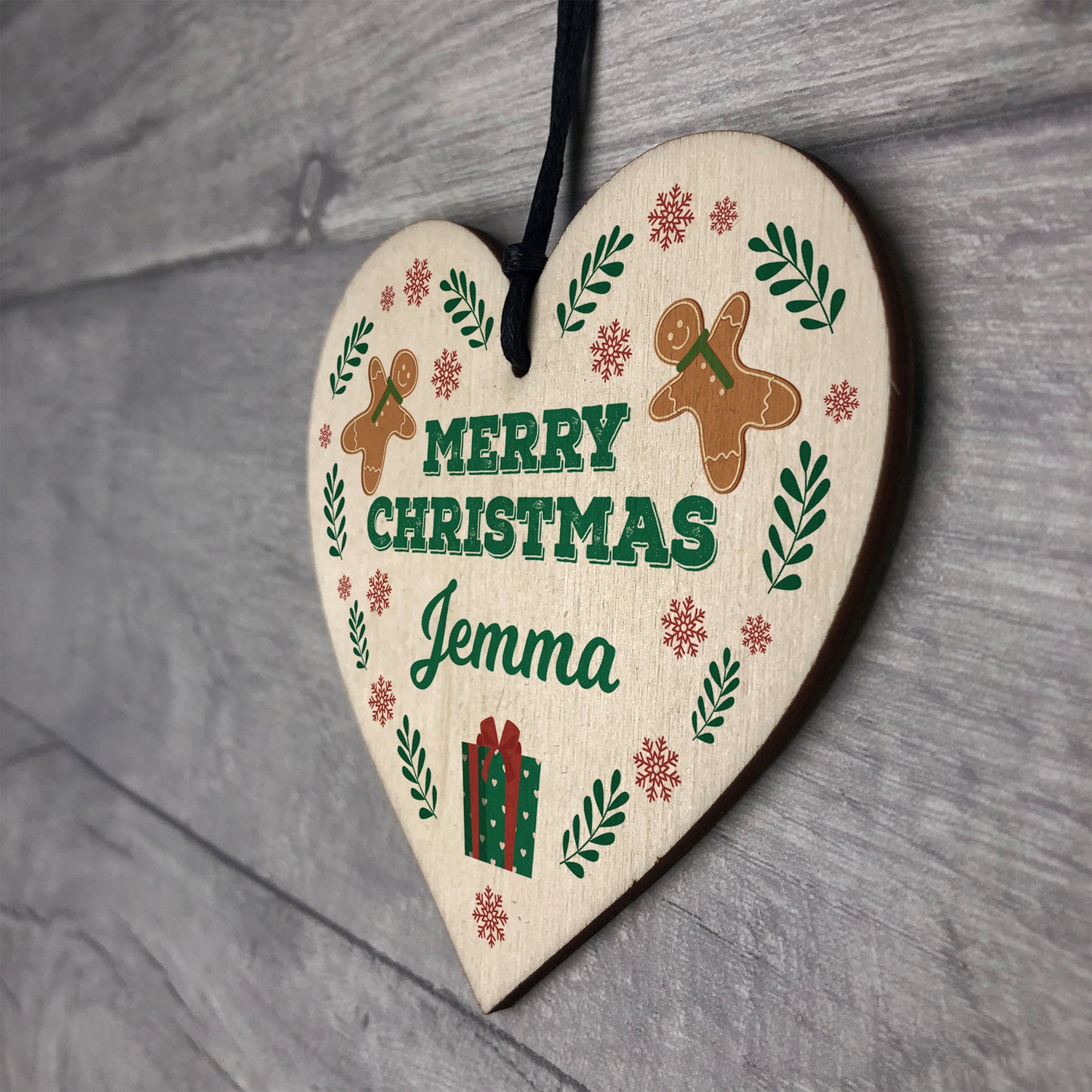 Merry Christmas Friends Family Colleagues Personalised Gift Wood