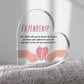 Heart Shaped Friendship Plaque Thank You Gift For Best Friend