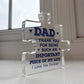 Thank You Gift For Dad Birthday Christmas Important Piece